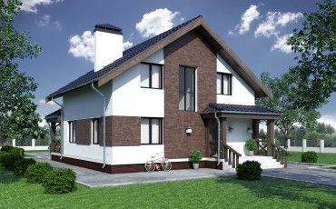 Проект дома из блоков м8