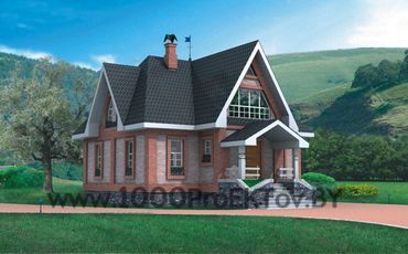 Проект дома из блоков 1019