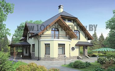 Проект дома из блоков 1089