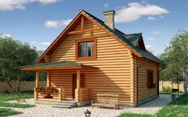 Проект деревянного дома 10-2252