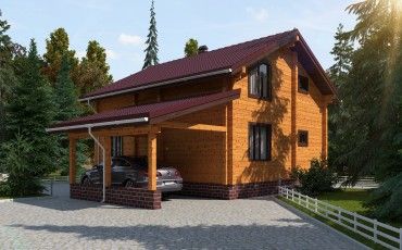 Проект деревянного дома 3-7