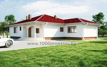 Проект дома из блоков м28