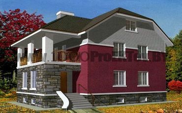 Проект дома из блоков 1508