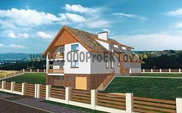 Проект дома из блоков 1268