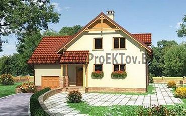 Проект дома из блоков 1308