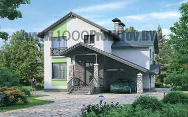 Проект дома из блоков 1088
