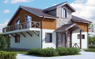 Проект дома из блоков 10-2020