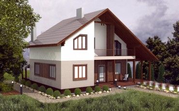 Проект дома из блоков м31