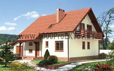 Проект дома из блоков 1240