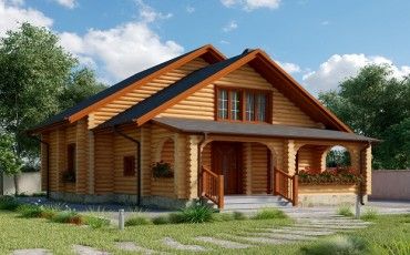 Проект деревянного дома 10-2222