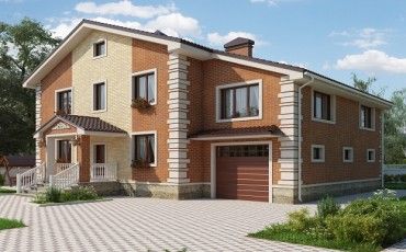 Проект дома из блоков 10-2175