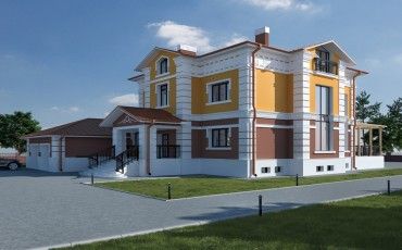 Проект дома из блоков 1625