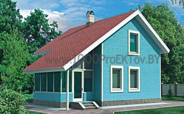 Проект каркасного дома 1012