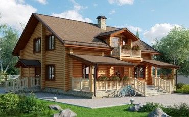 Проект деревянного дома 10-2194