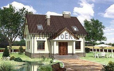 Проект дома из блоков 1242