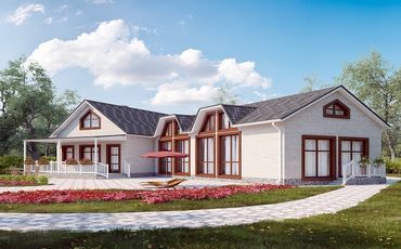 Проект каменного дома 10-2118