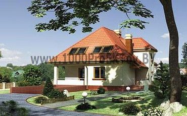 Проект дома из блоков 1375