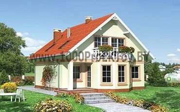 Проект дома из блоков 1368