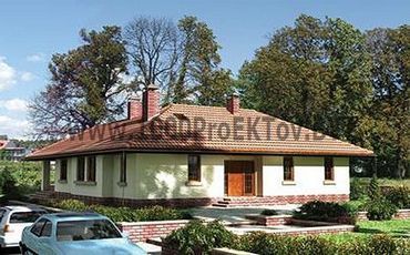 Проект дома из блоков 1257