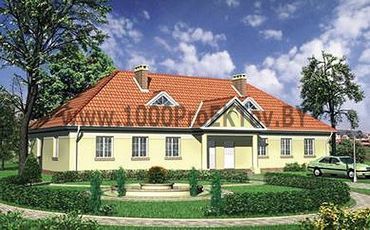 Проект дома из блоков 1260