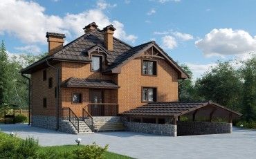 Проект дома из блоков 10-2241