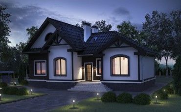 Проект дома из блоков м26