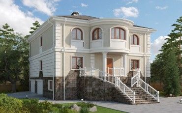 Проект дома из блоков 10-2204
