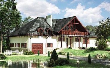 Проект дома из блоков 1378