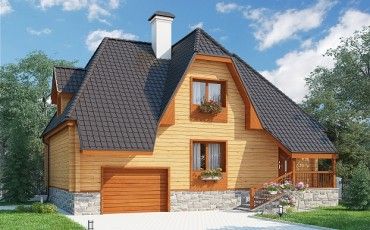 Проект деревянного дома 10-2181
