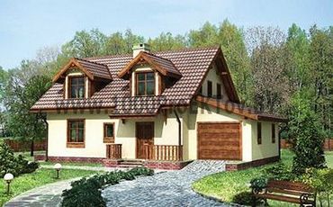 Проект дома из блоков 1444