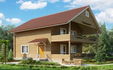 Проект деревянного дома 10-2097
