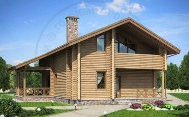 Проект деревянного дома 1052