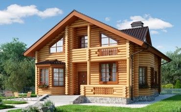Проект деревянного дома 10-2166-2