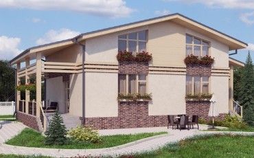 Проект дома из блоков 10-2023
