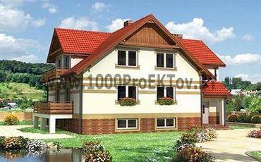 Проект дома из блоков 1436