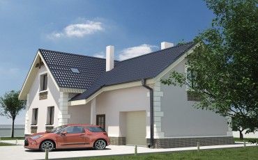 Проект дома из блоков м24