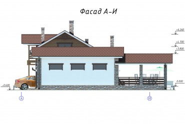 Проект каменного дома 1-54