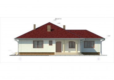 Проект дома из блоков м28