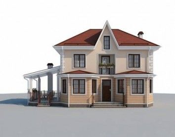 Проект дома из блоков 10-2192