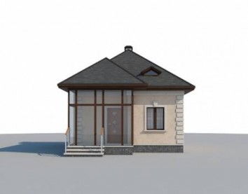 Проект дома из блоков 10-2254