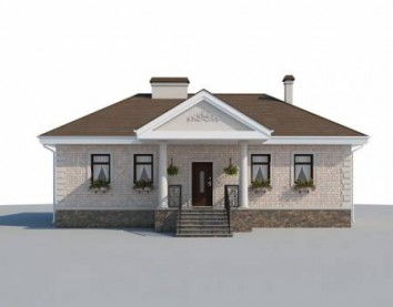 Проект дома из блоков 10-2182
