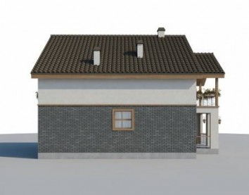 Проект дома из блоков 10-2032