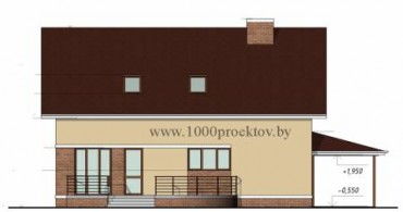 Проект дома из блоков 1648