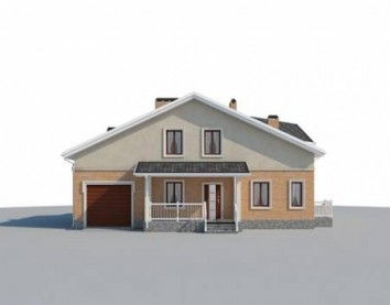 Проект дома из блоков 10-2201