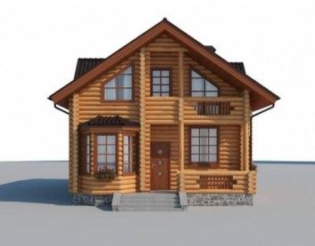 Проект деревянного дома 10-2166