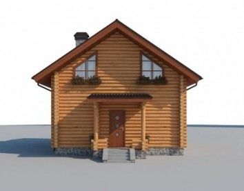 Проект деревянного дома 10-2166