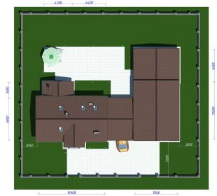 Проект каменного дома 1-54