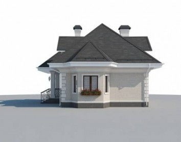Проект дома из блоков 10-2203