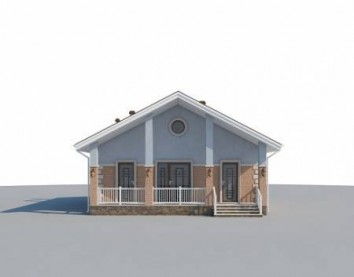 Проект дома из блоков 10-2205