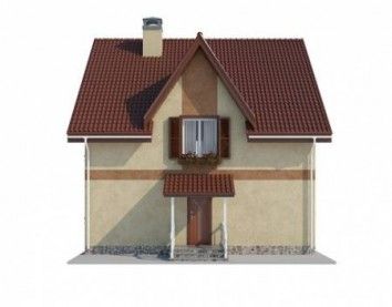 Проект дома из блоков 10-2139